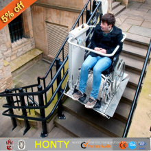 Hot selling accessible hydraulic inclined curved chair lift platform for stairs